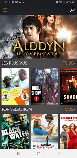 Android application MoovCiné screenshort