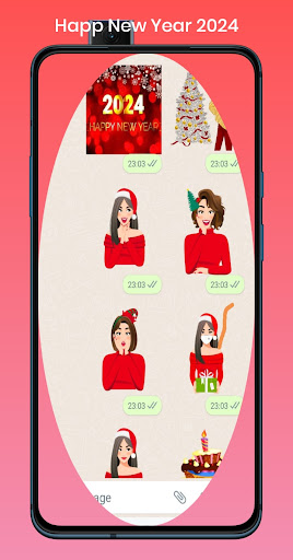 Android application Happy New Year 2024 Stickers screenshort