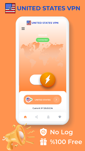 Android application United States VPN - USA Proxy screenshort