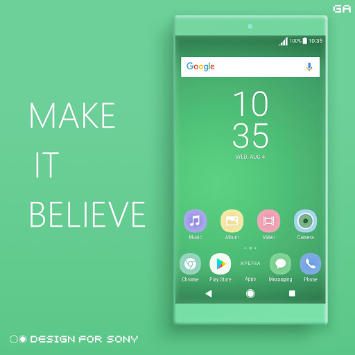 COLOR™ XPERIA Theme | GREEN Screenshot 4 - AppWisp.com
