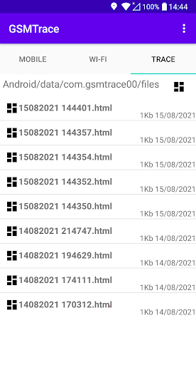 GSMTrace Screen 3