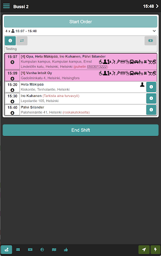 Android application Optigo DriveNext screenshort