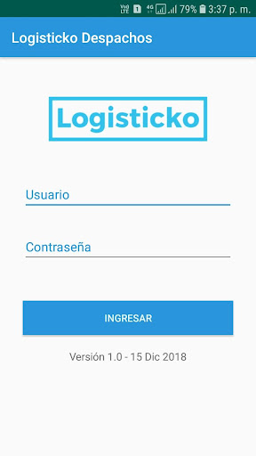 Android application Logisticko Despachos screenshort