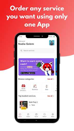 Android application Kenlah: The Top Service Finder screenshort