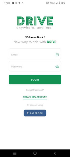 Android application Drive screenshort
