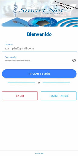 Android application SmartNet screenshort