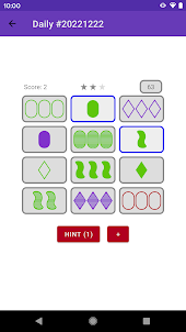 Set Basic: Card Matching Game