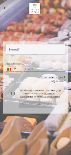 Android application Frites Unique screenshort