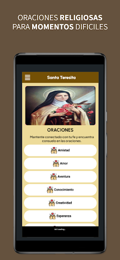 Android application Oraciones Santa Teresita screenshort