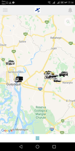 Android application Clientes GPS screenshort