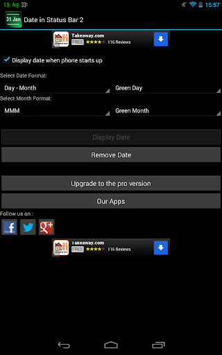 Date Status Bar 2 By Wagwan Apps Google Play United States Searchman App Data Information