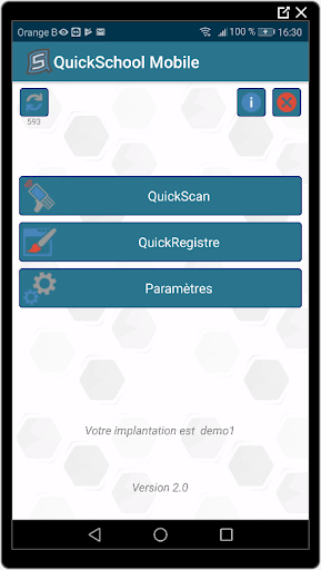 Android application QuickSchool Mobile screenshort