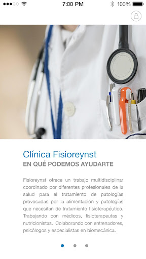 Android application Fisioreynst screenshort