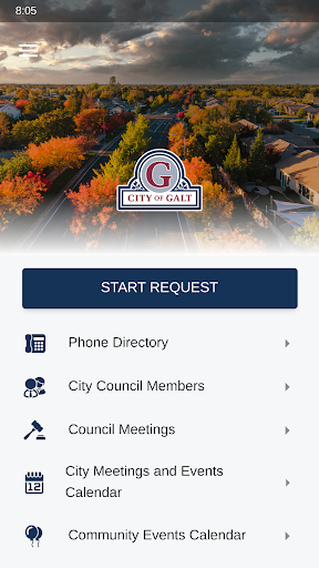 Android application GaltConnect screenshort