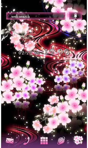 Android application -Starry Sakura- Theme +HOME screenshort