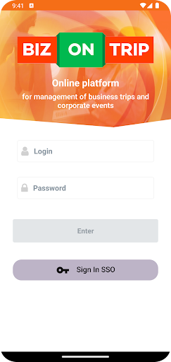 Android application BizOnTrip screenshort