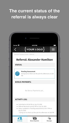 Referral Reactor Screen 3