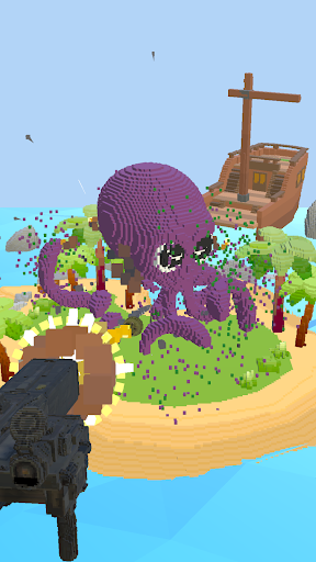 Pixel Tower Destruction 3D