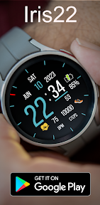 Iris22 Digital Watch Face screenshot