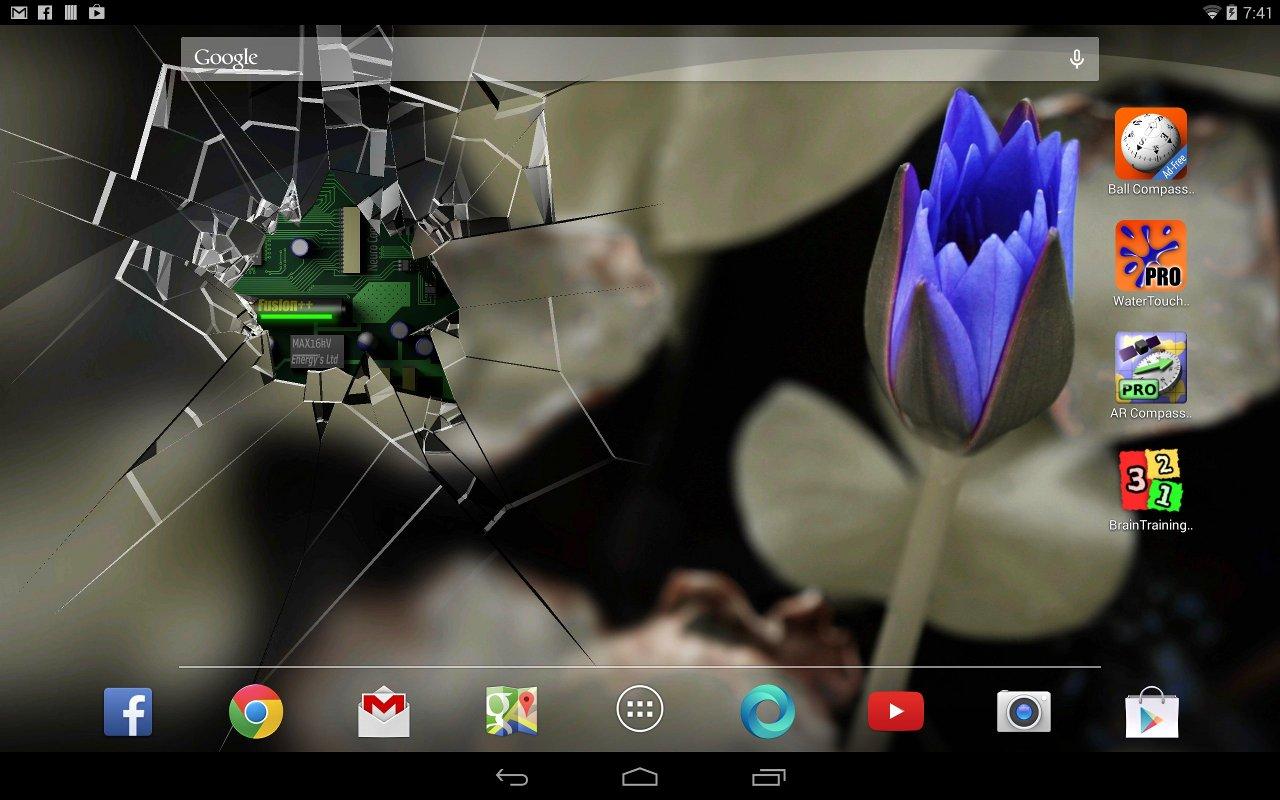 Cracked Screen Gyro 3D PRO Parallax Wallpaper HD