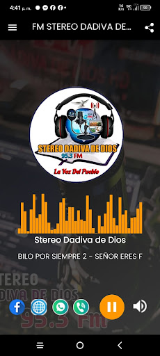 Android application 95.3 FM STEREO DÁDIVA DE DIOS screenshort
