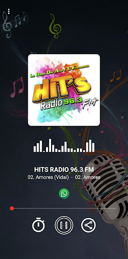 Android application HITS RADIO 96.3 FM screenshort