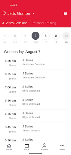 Jetts App Screen 2