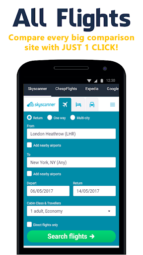 Android application All Flight Tickets Booking app screenshort