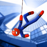 Cover Image of ダウンロード Stickman Superhero Hook - Super Stick Heroes Swing 1.1 APK