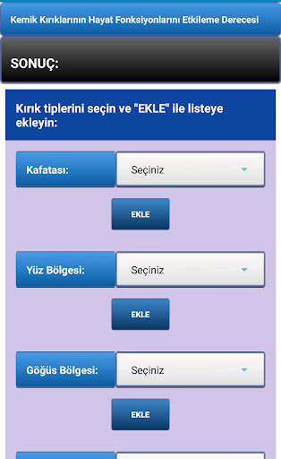 Kemik Kırık Hesaplama Adli Tıp Screen 2