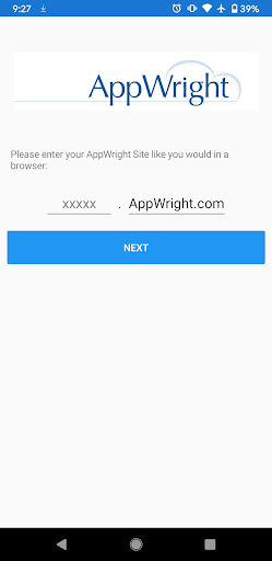 Android application AppWright Mobile screenshort