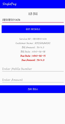 SINGLEPAY Screen 3