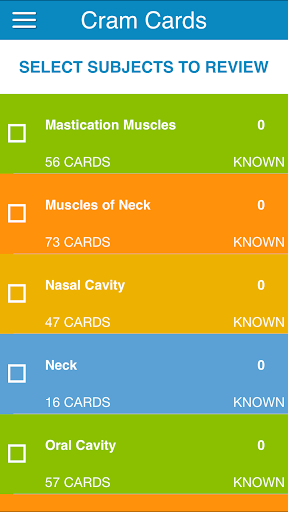 ADAT Anatomy Cram Cards Screen 2