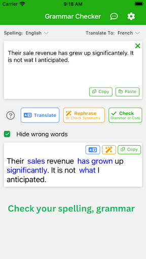 AI Spell Checker Screen 3
