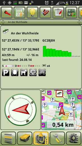 Cachebox - with Geocaching API Screen 3