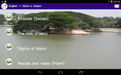 Tangkapan layar EzTextbook for Kannada medium