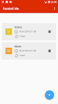 screenshot of Reminder app