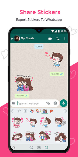 Erotic Love Adult Sticker Screen 2