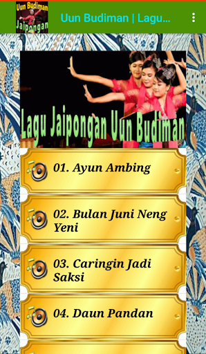 Lagu Jaipongan Uun Budiman Screen 3