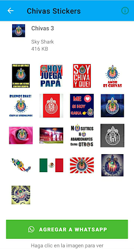 Chivas Guadalajara Stickers Screen 2