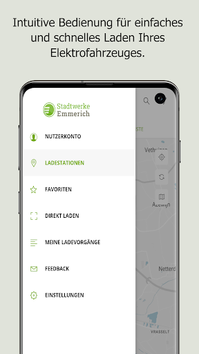 Android application Stadtwerke Emmerich Autostrom screenshort