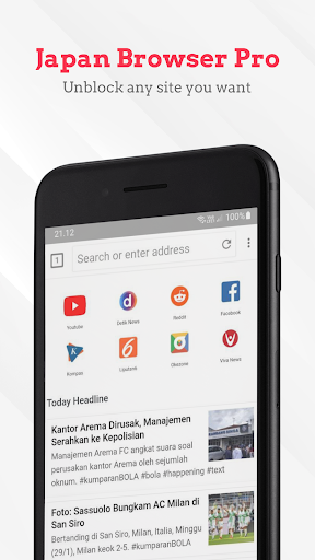 Japan VPN Browser Pro Screen 2