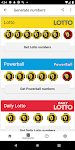 screenshot of National Lottery Results
