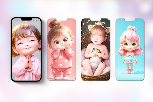 Android application Cute Doll Wallpapers screenshort
