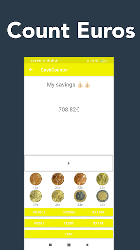 CashCounter: The euro counter Screen 2