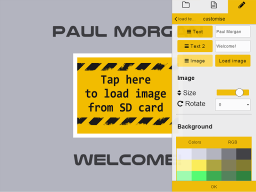 Airport welcome sign