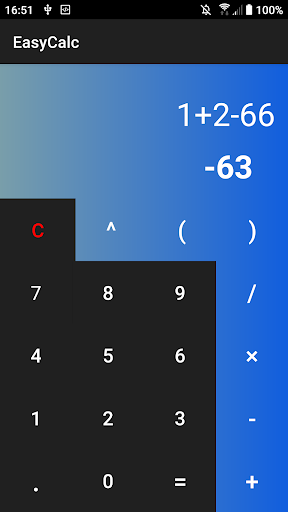 Android application EasyCalc screenshort