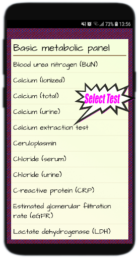 Blood Test Results Blood Tests Screen 2
