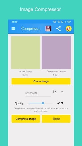 Android application Photo Compress & Resize screenshort