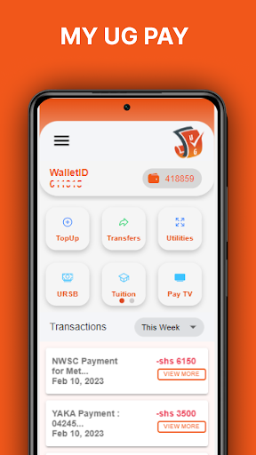 Android application MYUGPAY screenshort
